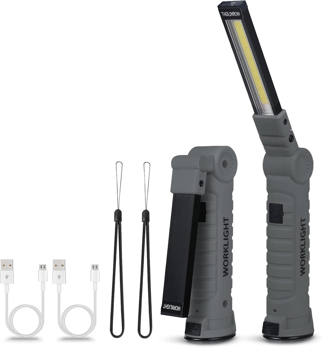 Rechargeable LED Work Lights, 5 Modes Portable Magnetic Worklight, 4 Pack F49881