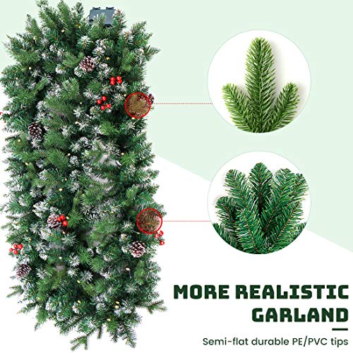 9 FT Pre-lit Christmas Garland with Lights G94864