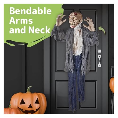 Halloween Hanging Zombie Outdoor Prop with Flowing Robe L1610