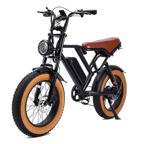 1000W 20" Fat Tire 48V 17.5AH Removable Battery Electric Bike D3134