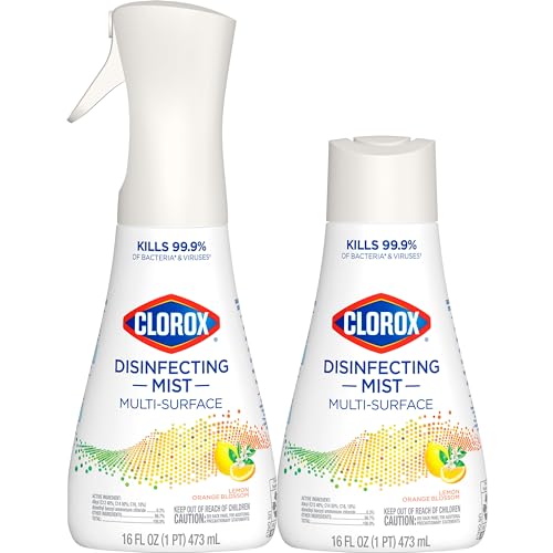 Disinfecting Mist, Lemon and Orange Blossom, 2 Pack, 16 Fl Oz Each B284846