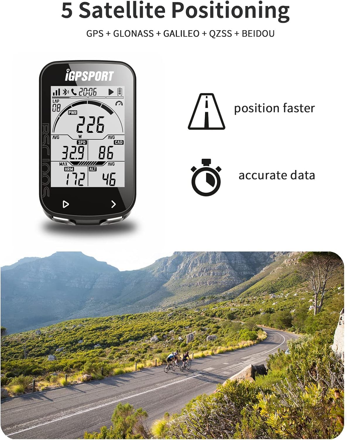 Bike Computer Wireless Cycling Computer Q1310