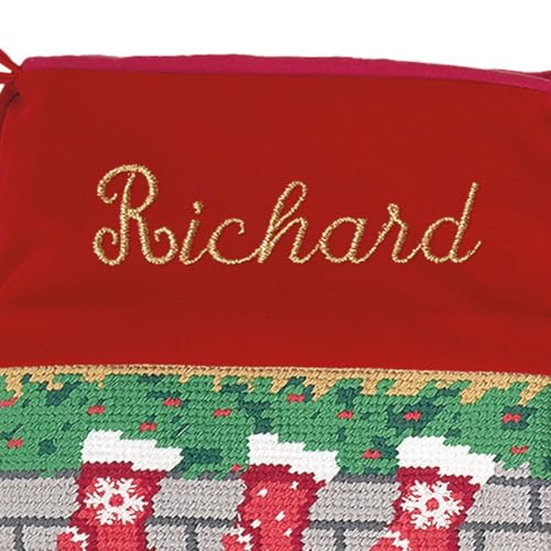 100% Wool Needlepoint Christmas Stocking I84370