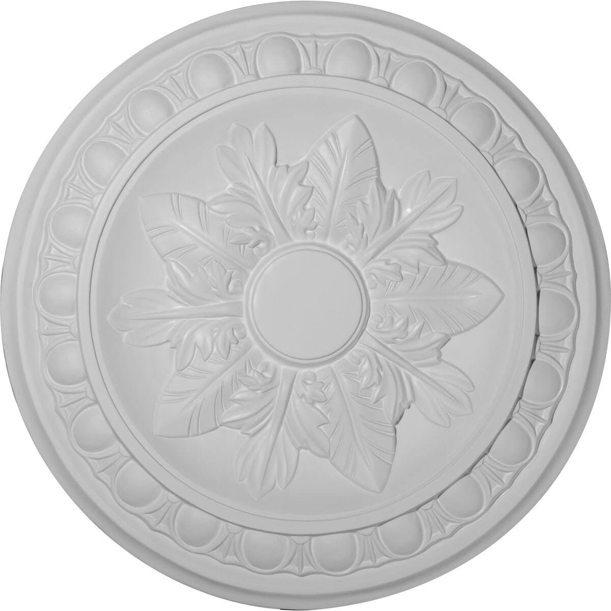 Hand-Painted Walnut Ceiling Medallion G480619