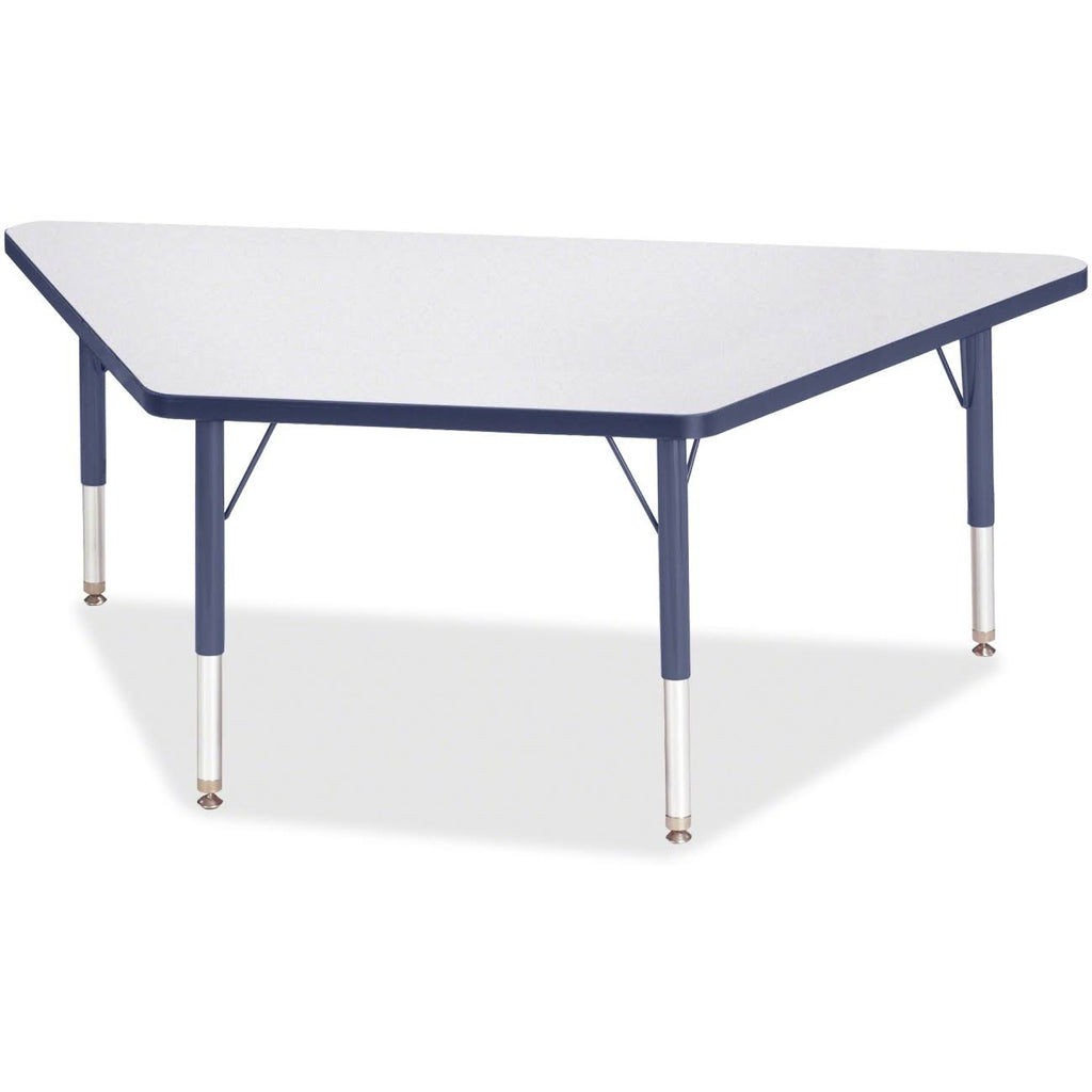 Gray Top Trapezoid Table W151