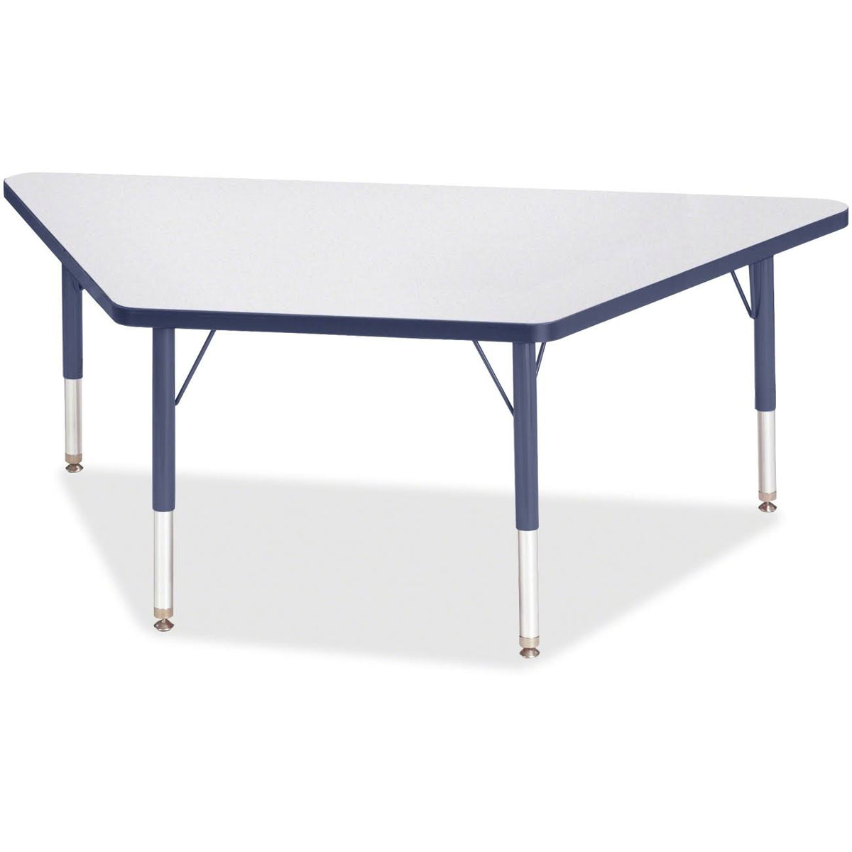 Gray Top Trapezoid Table W151