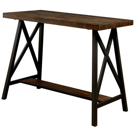 Industrial Pub Table, Weathered Medium Oak Q4322