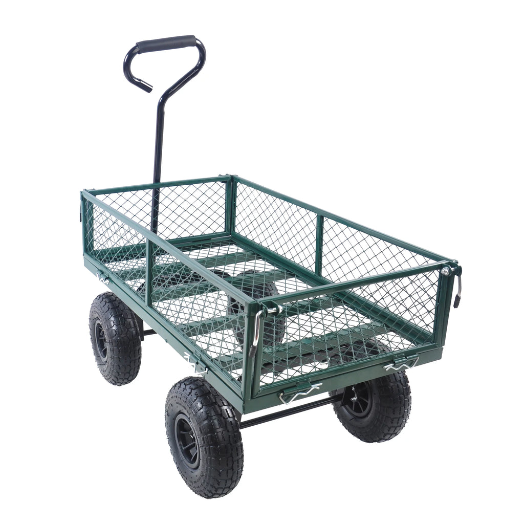 Heavy-Duty Wagon Cart Garden Cart 550lb Capacity Z3361