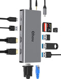 13 in 1 USB C Hub with 4K Dual HDMI Y889