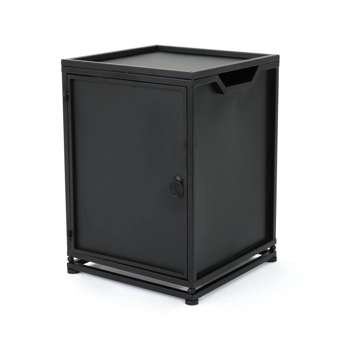 Matte Black Metal Outdoor Side Table M558810