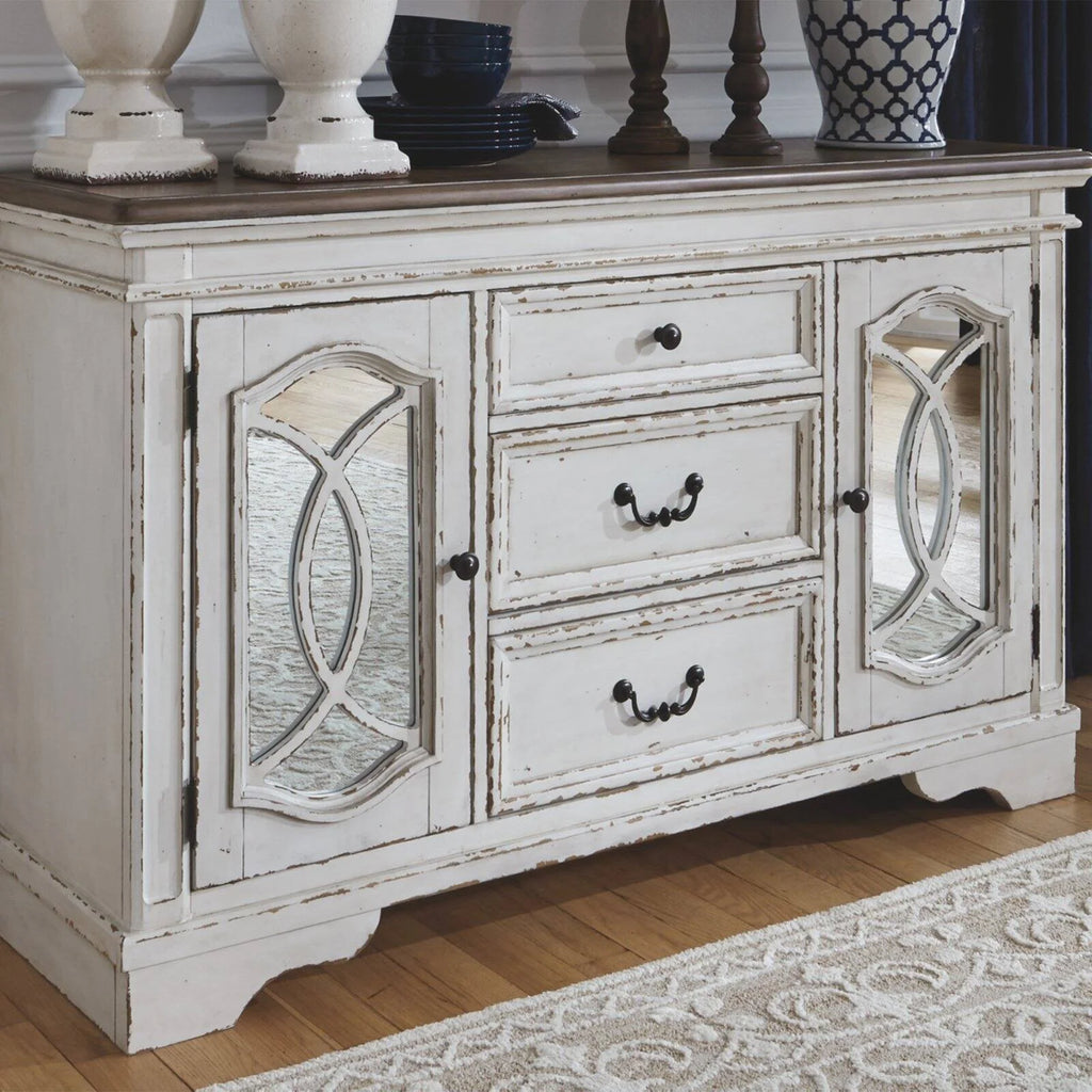 Chipped White and Brown Server L48569
