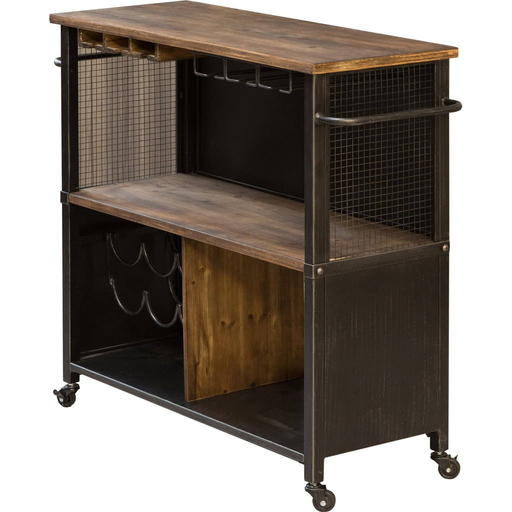 White Farmhouse Kitchen Cart X95097