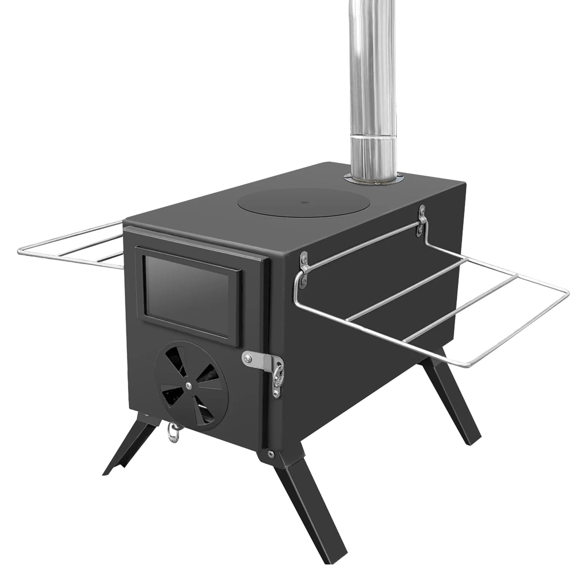 Portable Wood Burning Stove for Outdoor Cooking and Heating D7344