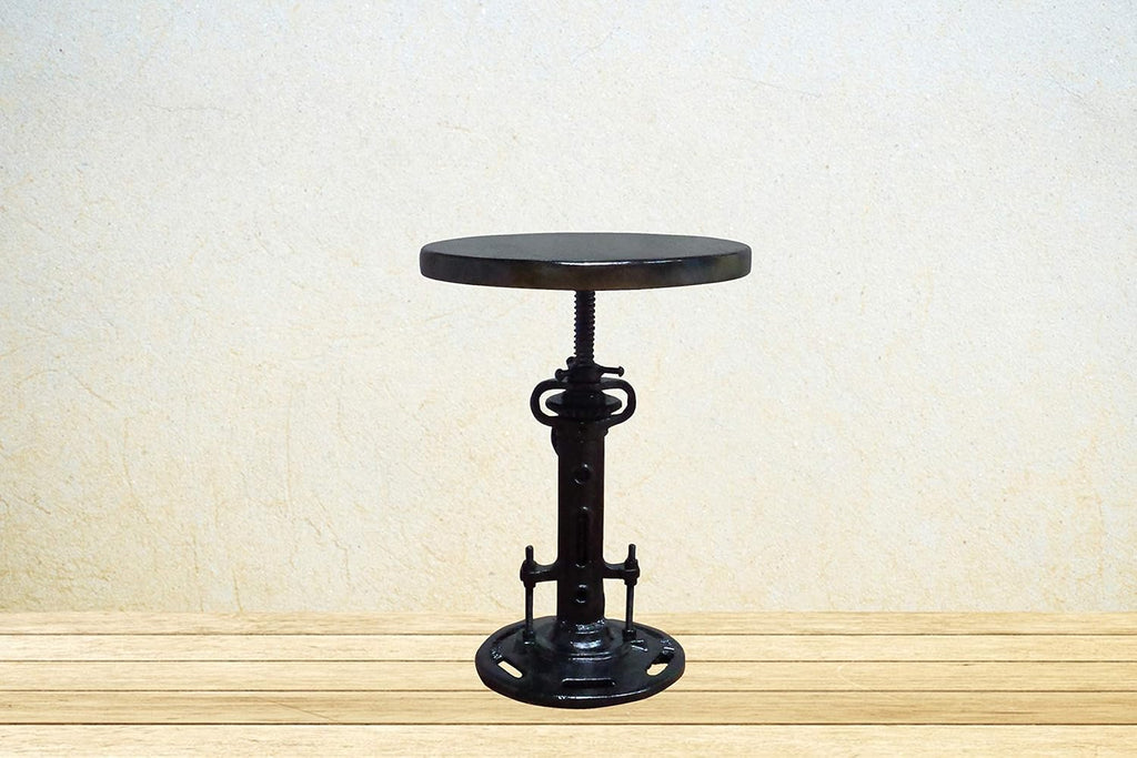 Cast Iron Mango Wood Stool Q87610