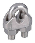Stainless Steel Wire Cable Clamps 1-1/6 in. L N91436