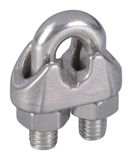 Stainless Steel Wire Cable Clamps 1-1/6 in. L N91436