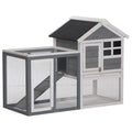 Outdoor Wooden Rabbit Hutch with Run P3703