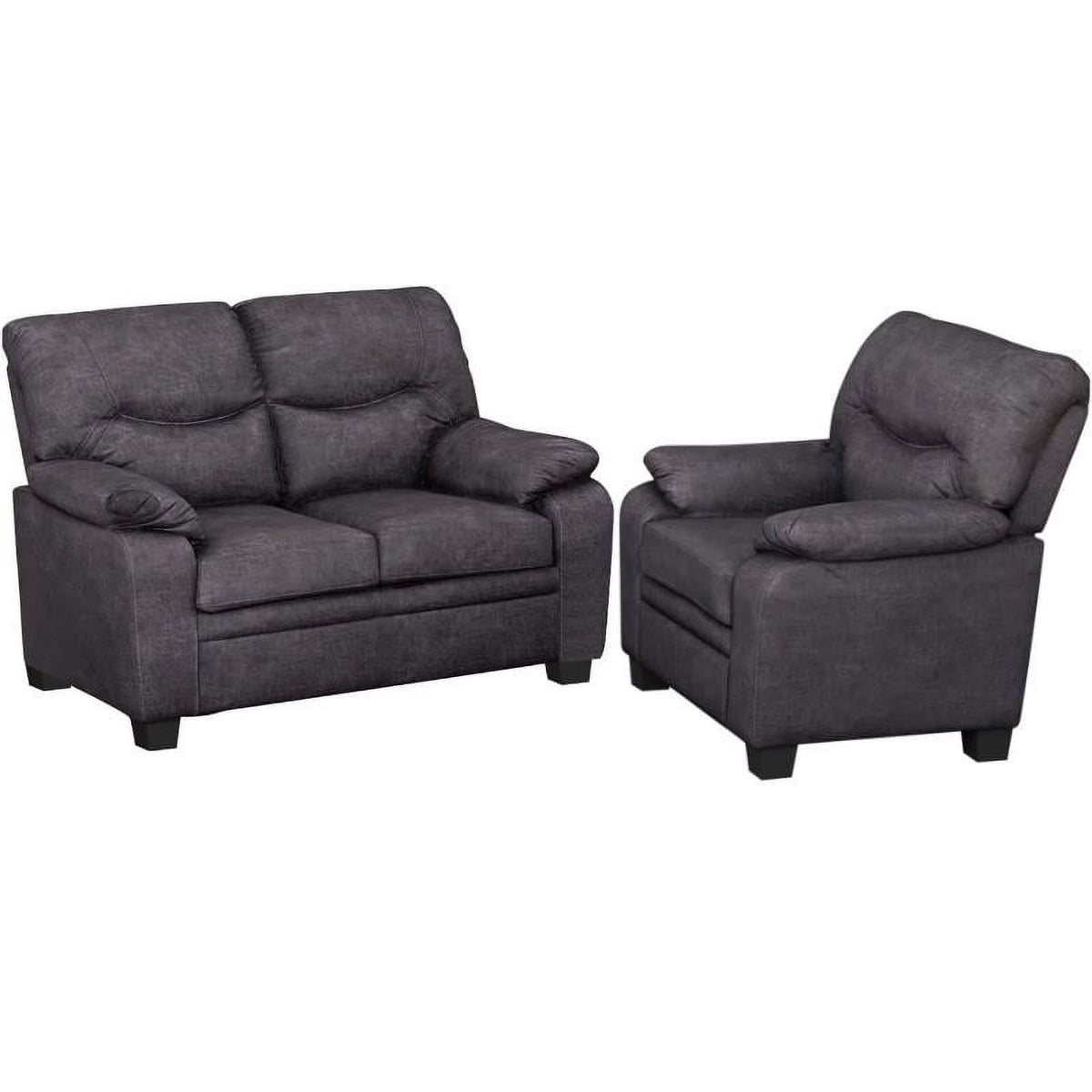 Upholstered Chair and Loveseat S984