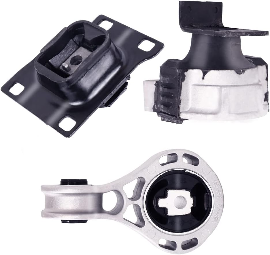 Engine Motor & Transmission Mount Kit 3pcs Compatible with Ford Focus 2.0L Pack of 2 T6646