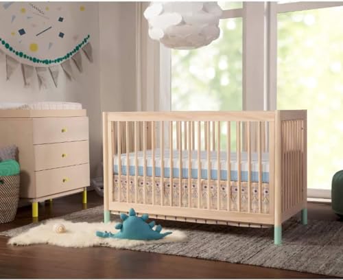 White Pink Dual Sided Memory Foam Crib Mattress K39235