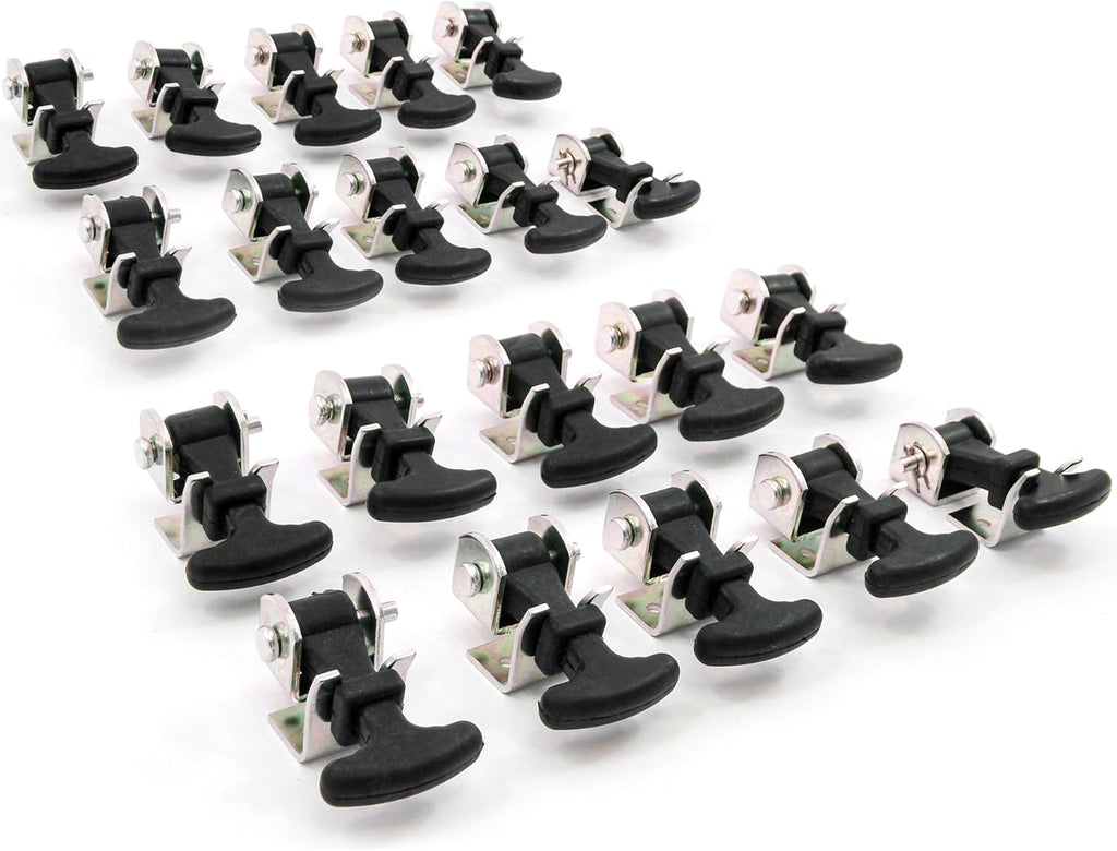 20 Piece Stainless Steel T Handle Latch Catch Hold-Down 2.5 Inch Draw Hardware Replacement Y2175