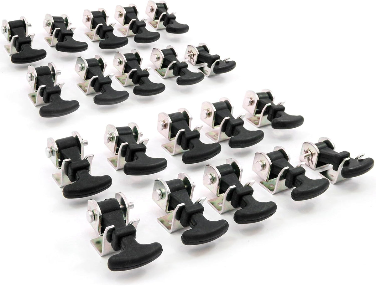 20 Piece Stainless Steel T Handle Latch Catch Hold-Down 2.5 Inch Draw Hardware Replacement Y2175