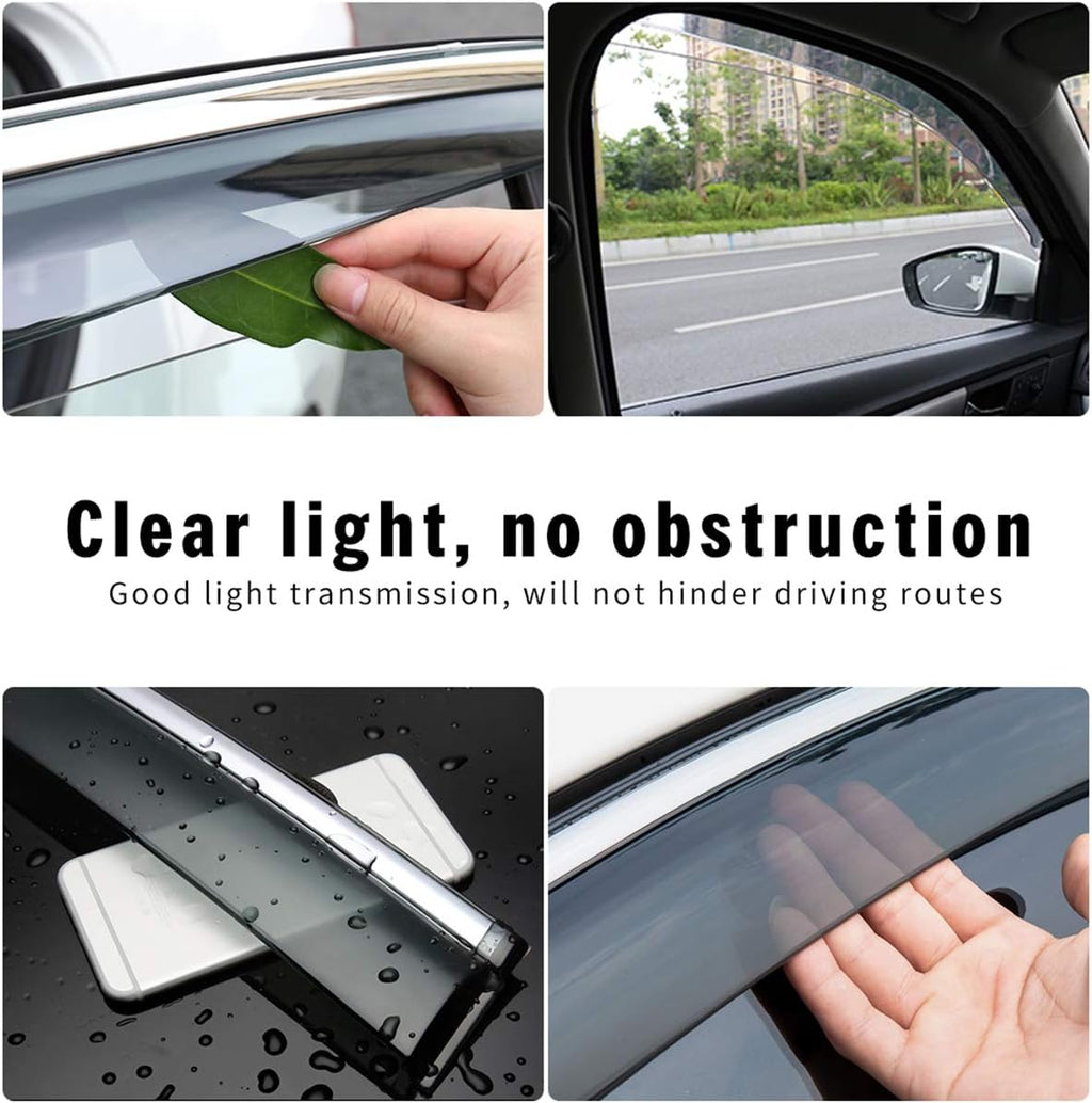 Smoke Tape-On Side Window Deflectors U4955