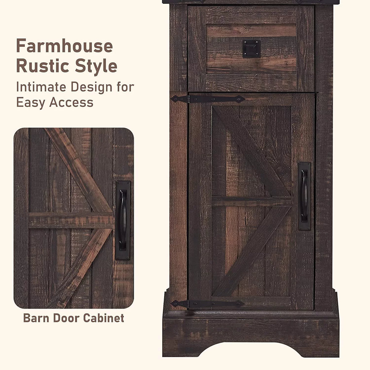 Bathroom Storage Cabinet with Door and Drawer S523