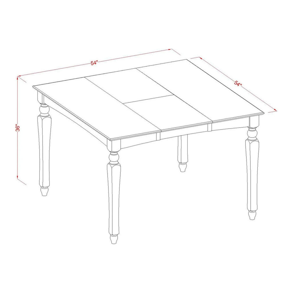54" Square Counter Height Dining Table With Butterfly Leaf X641