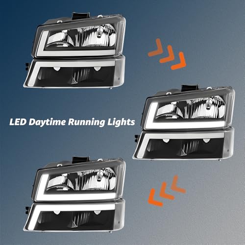 Headlights Assembly with LED DRL X11312