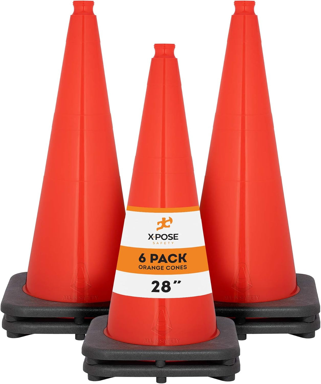 Orange PVC Plastic Traffic Cones U684911
