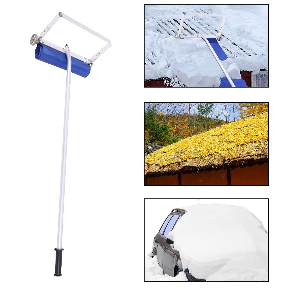 20 Feet Aluminum Frame Cloth Head Roof Snow Remover 1.2m 5 Sections M760425