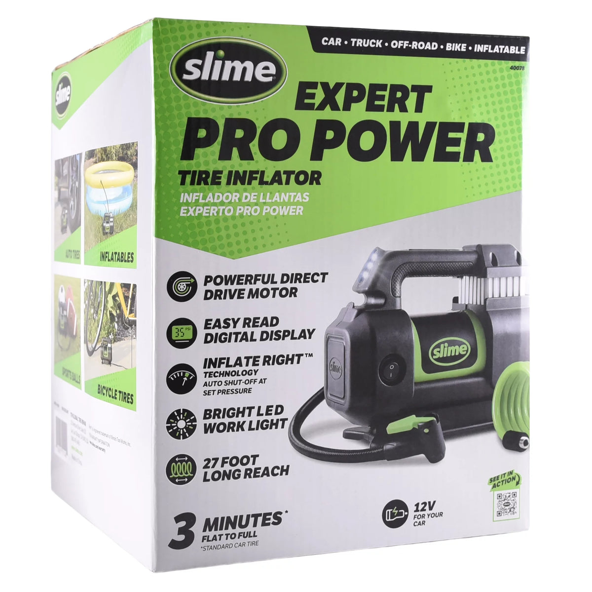 Digital Tire Inflator Air Pump 12 Volt Y32713