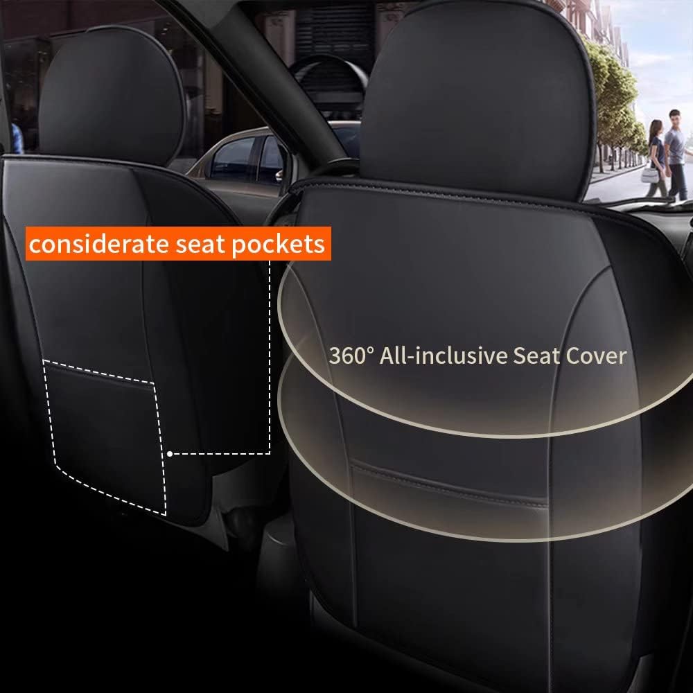 Custom Fit Faux Leather Car Seat Protector Full Set Z919553
