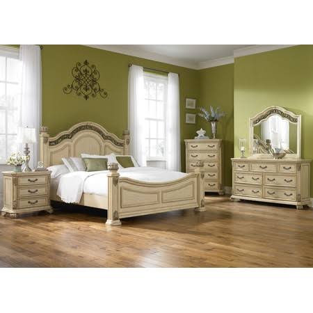 Antique White 2 Drawer Sofa Table J11151