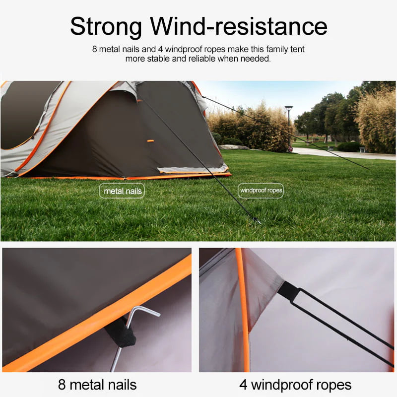 Camping Windproof Waterproof Automatic Tent F77381