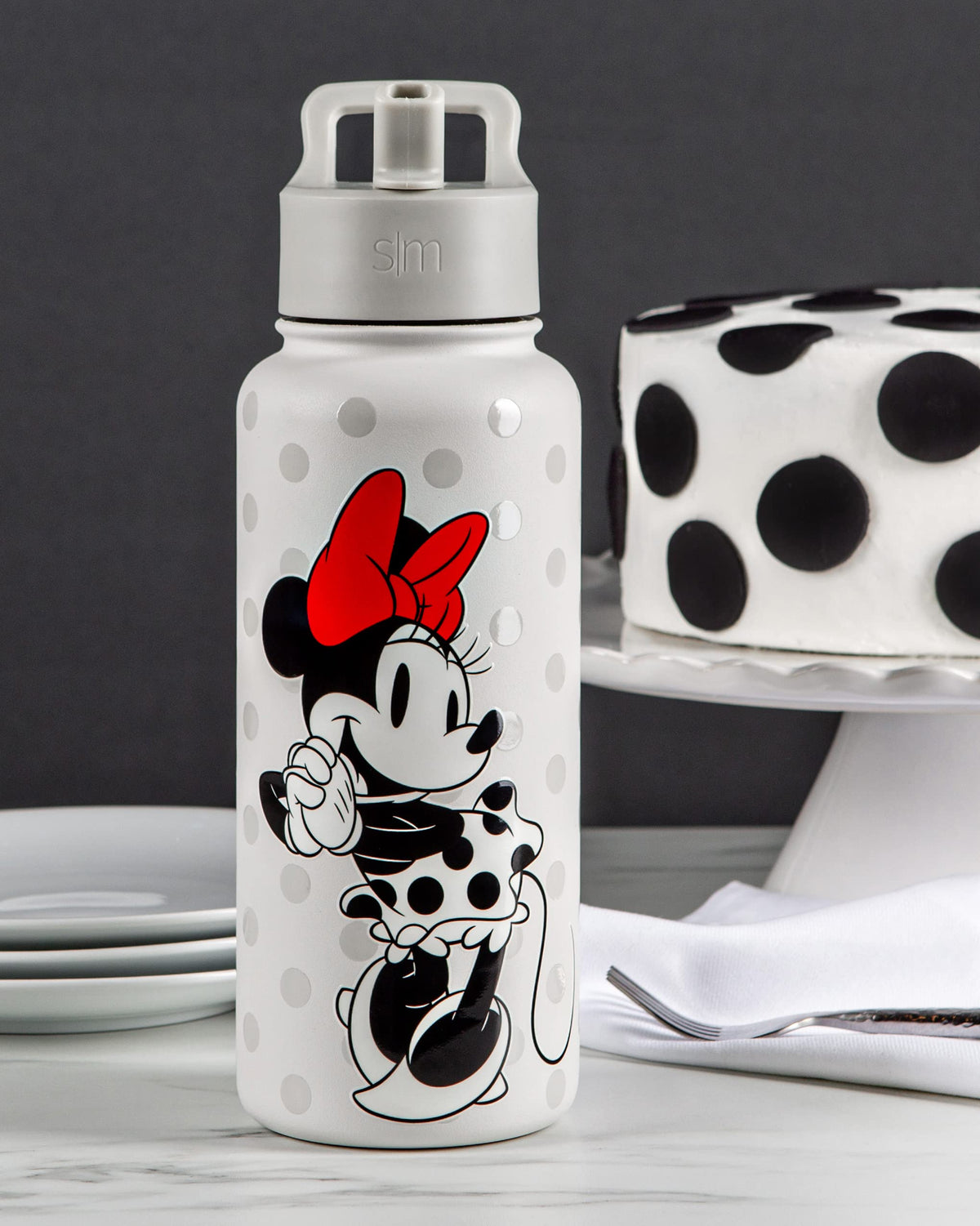 32oz Insulated Stainless Steel Water Bottle with Straw Lid P9068