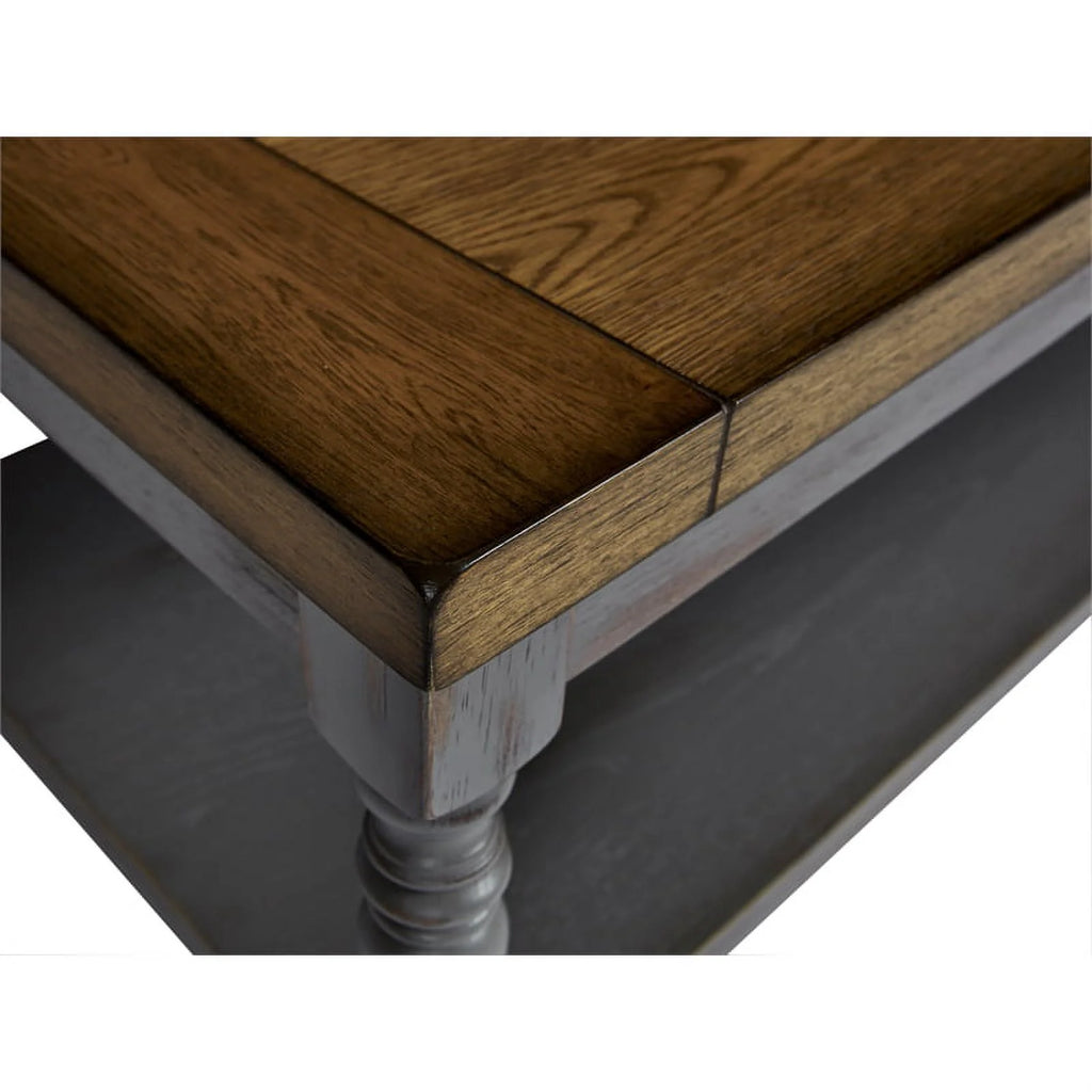 Brown Wood Cocktail Table & 2 End Tables W796