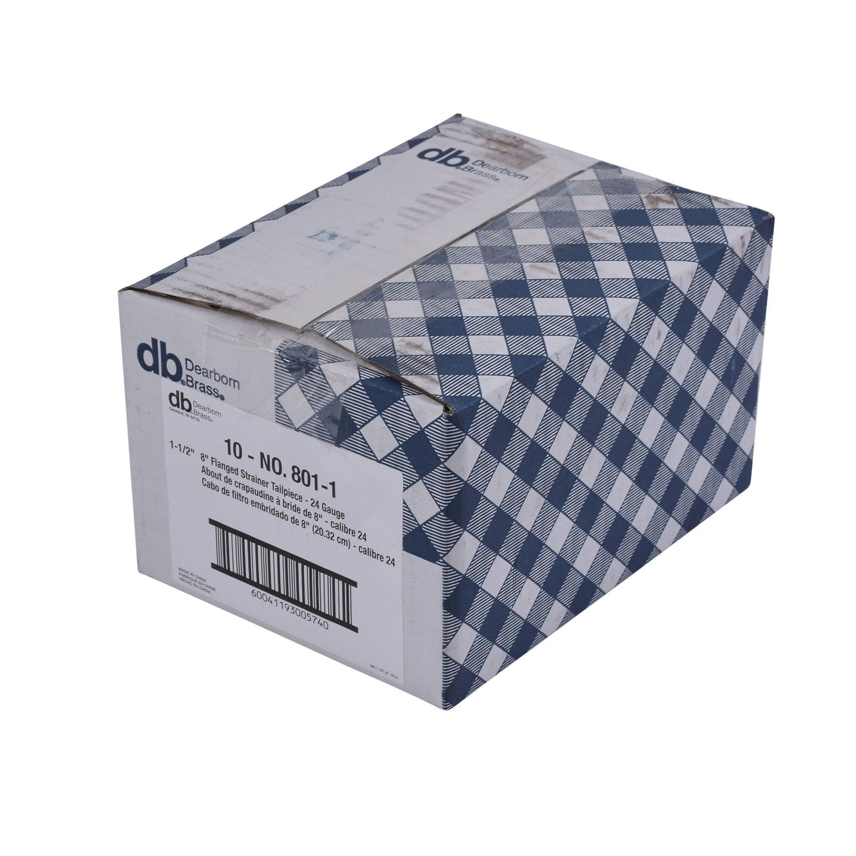 Flanged Strainer, 1-1/2 inch x 1-1/4 inch, 8 inch, 20 Gauge I4762