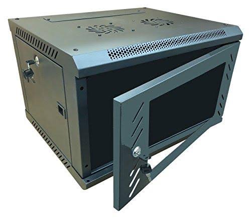 12U Wall Mount Rack Server Cabinet 19-inch Network Enclosure with Locking Glass Door S6220