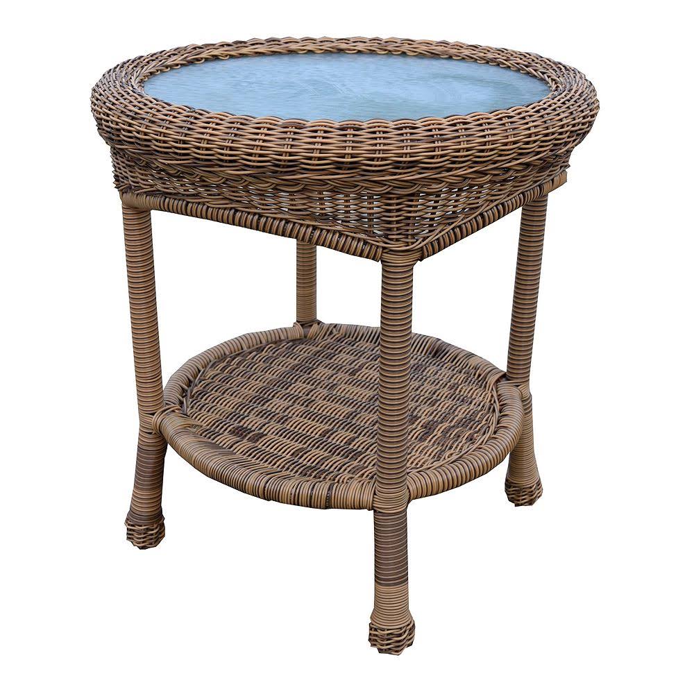 Resin Wicker End Table Z20006