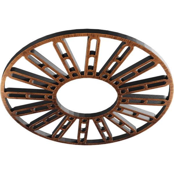 26x22OD x 9 1/2x22ID x 3/4x22P PVC Pierced Ceiling Medallion F930