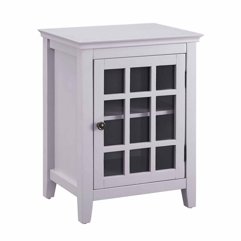 Gray Wood Single Door Cabinet M793275
