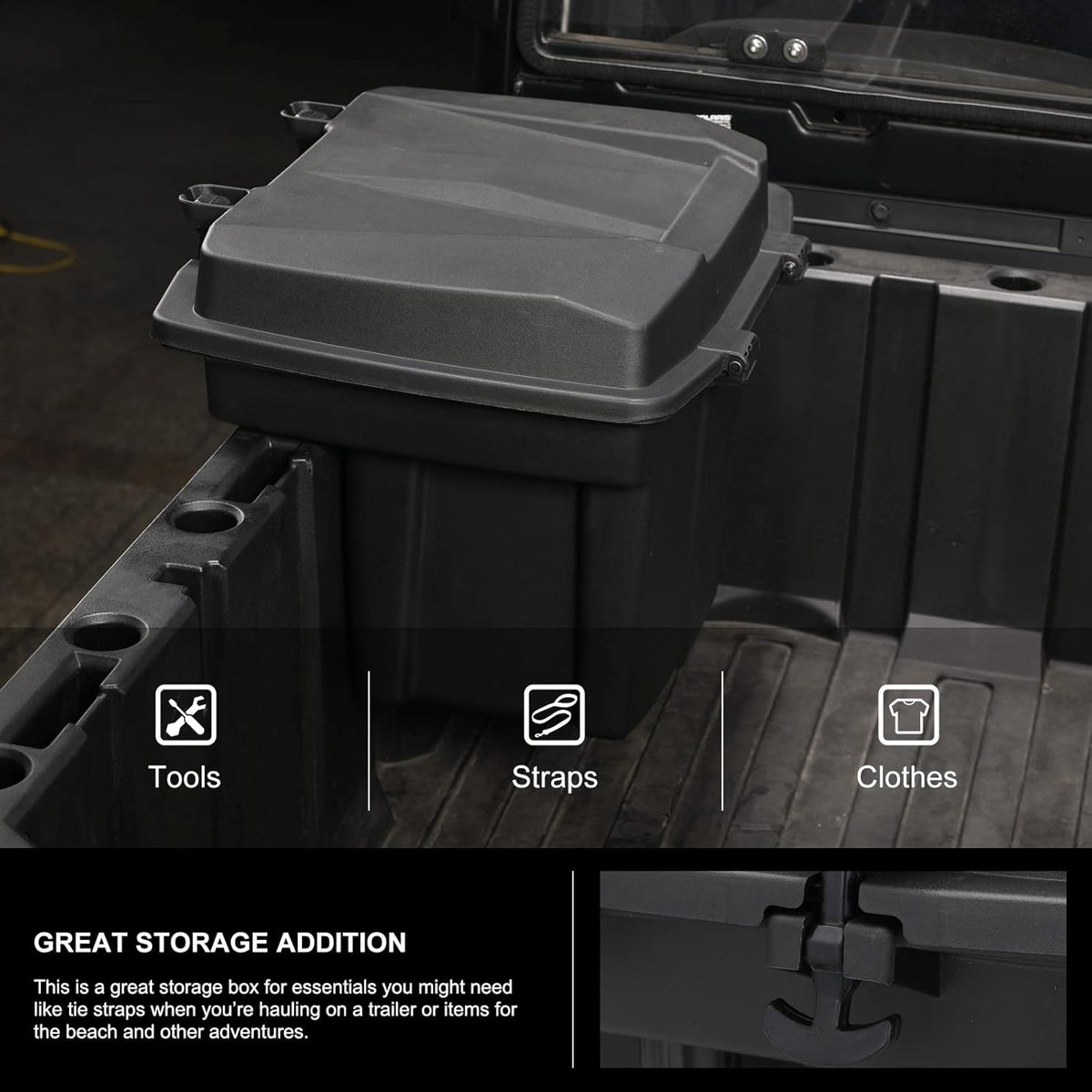 Rear Cargo Box Trunk Bed Tool Storage Bin O752331