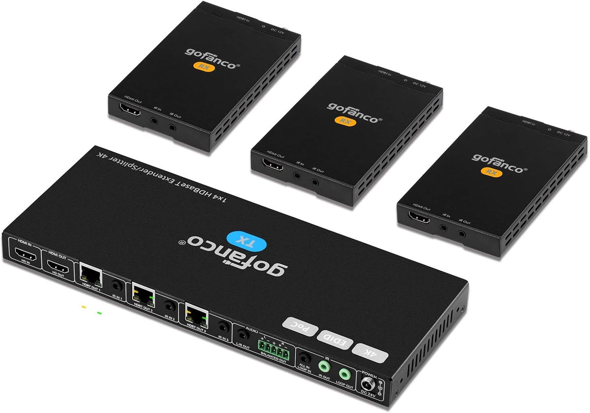 HDMI Extender Splitter 1080p Over Cat5e/Cat6/Cat7 Ethernet Cable Q75725