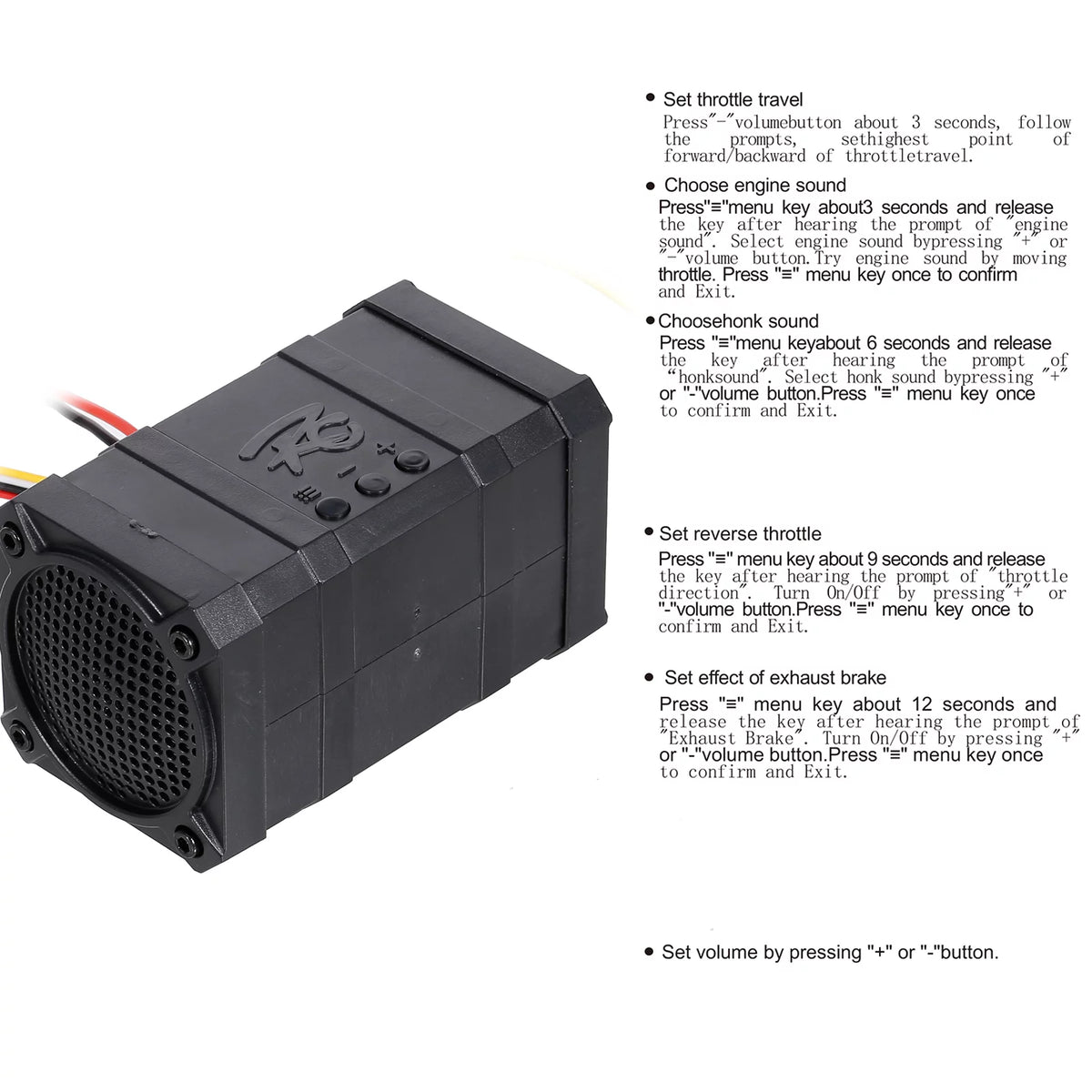 RC Car Engine Sound Simulator Dual Channel Z116958