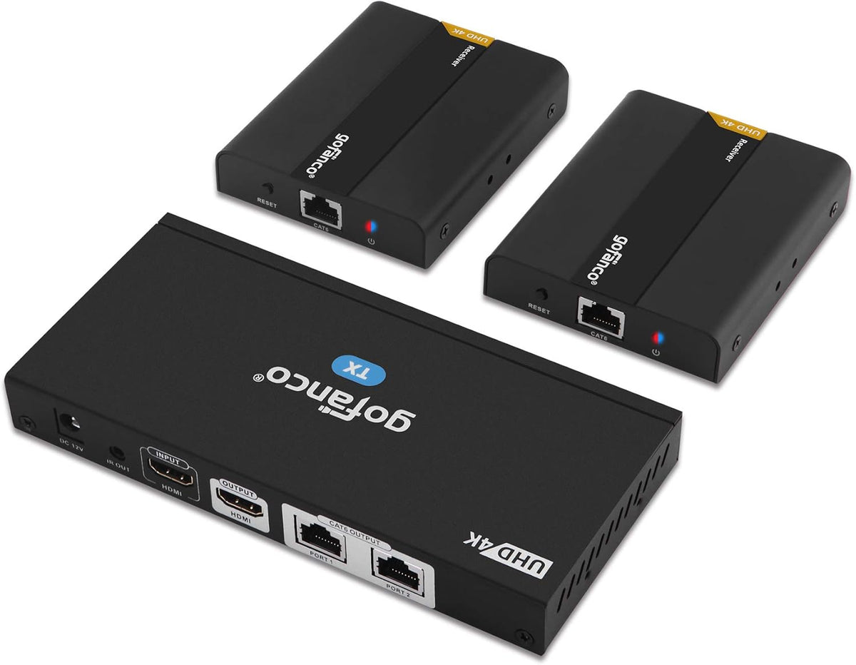 HDMI Extender Splitter 1080p Over Cat5e/Cat6/Cat7 Ethernet Cable Q75725