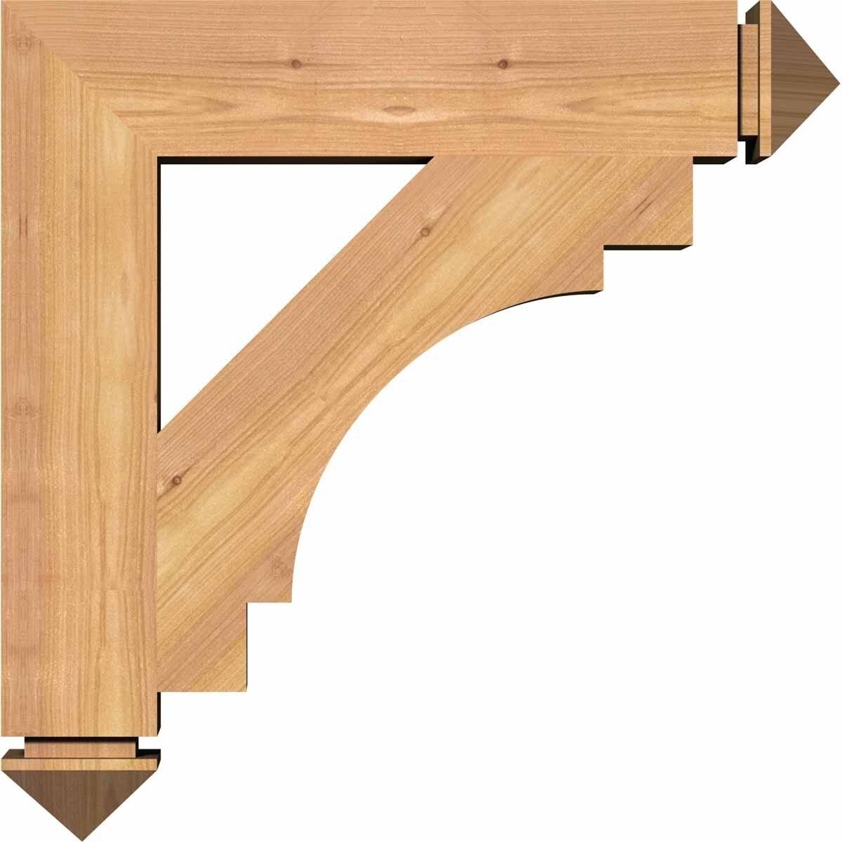 5 1/2x22W x 38x22D x 38x22H Western Red Cedar Bracket M72700