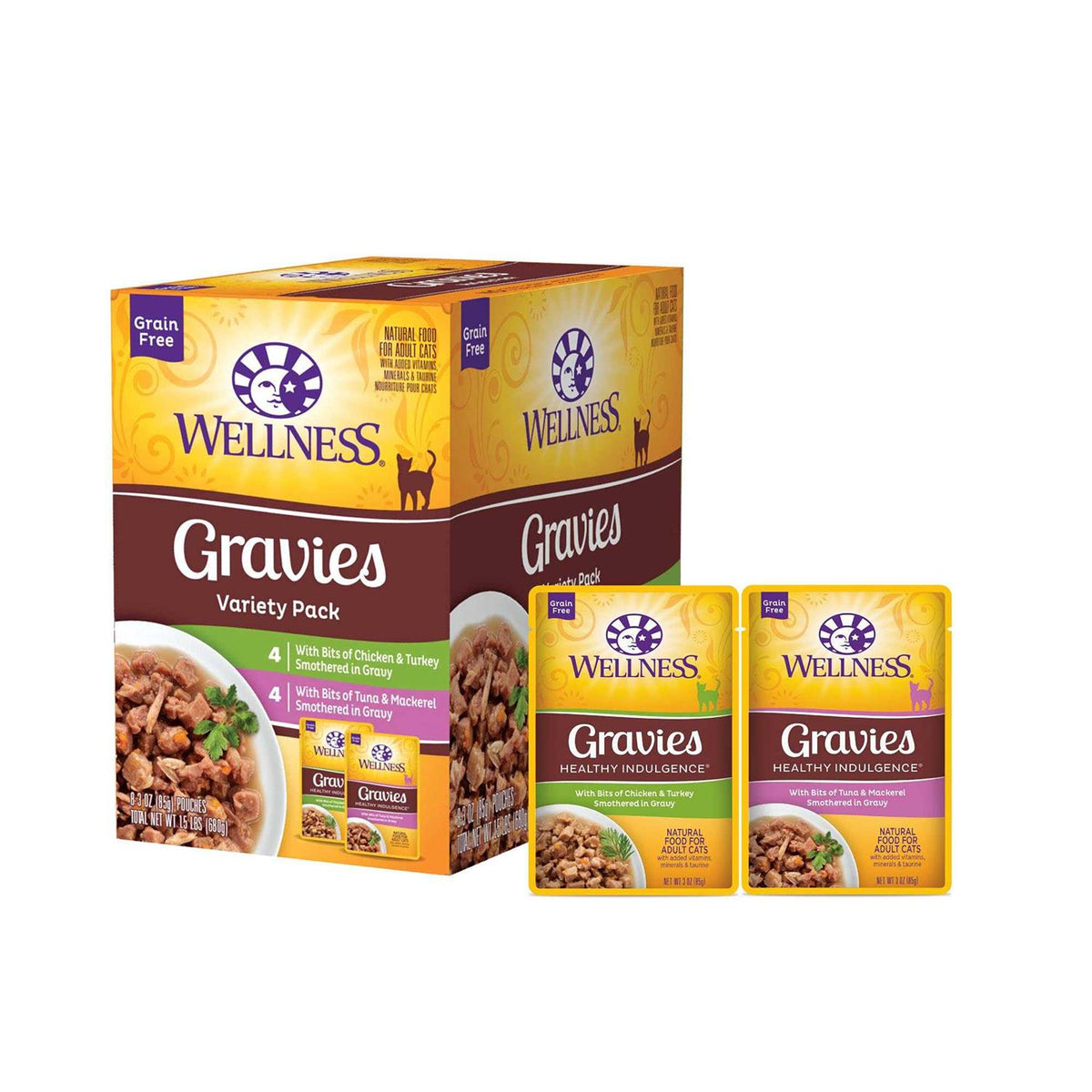 Grain-Free Wet Cat Food Pouch X993213