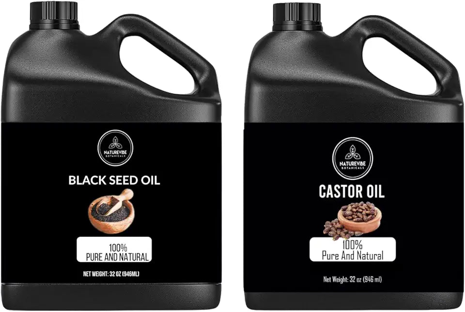 Black Seed Oil and Castor Oil 32 oz S256313